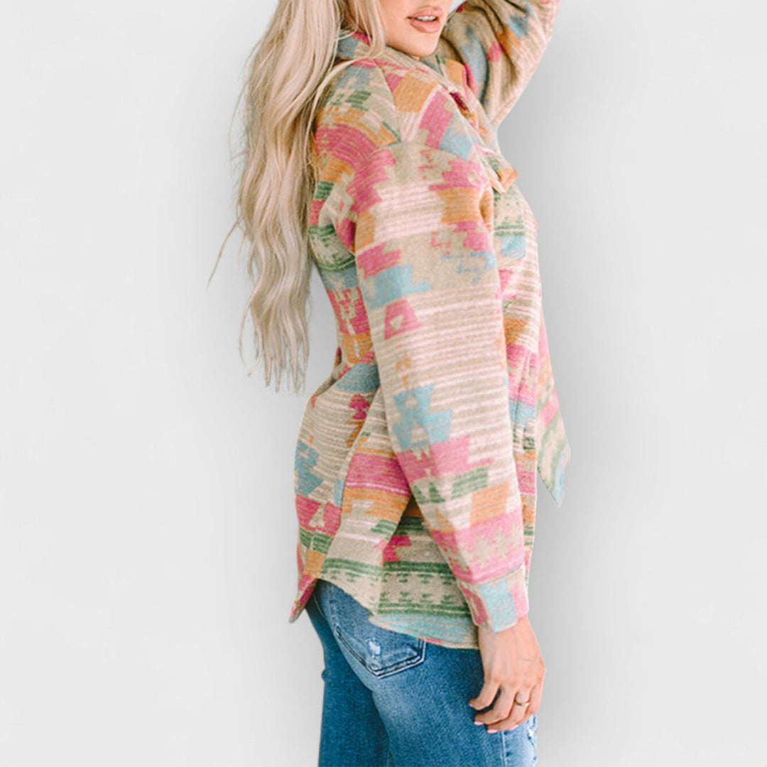 BRIA - MULTICOLOR OVERSIZED JACKET
