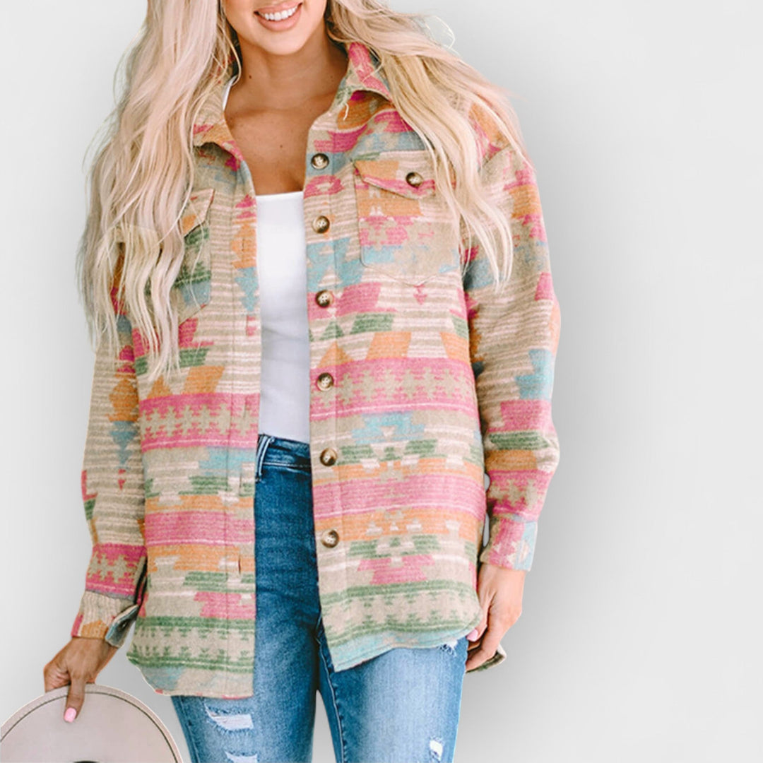 BRIA - MULTICOLOR OVERSIZED JACKET