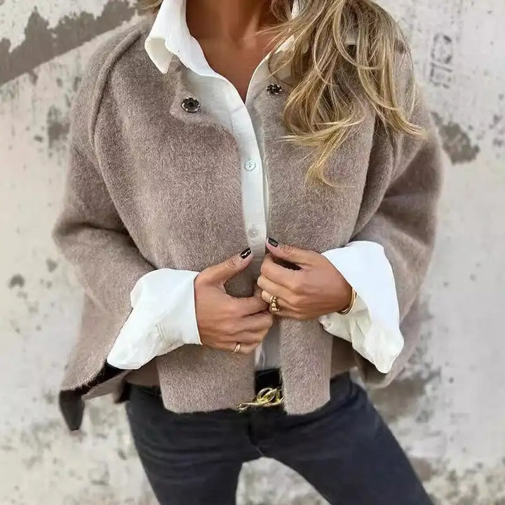 Amalia | Long Sleeve Round Neck Cardigan