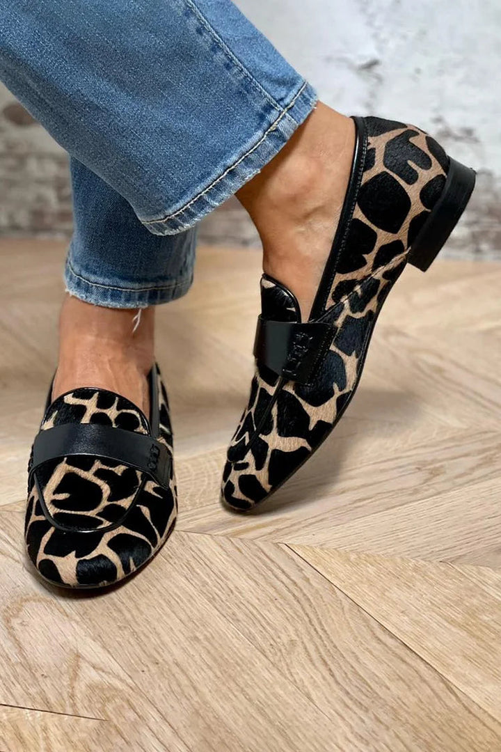 Mariah | Animal Print Loafer With Elegant Detail