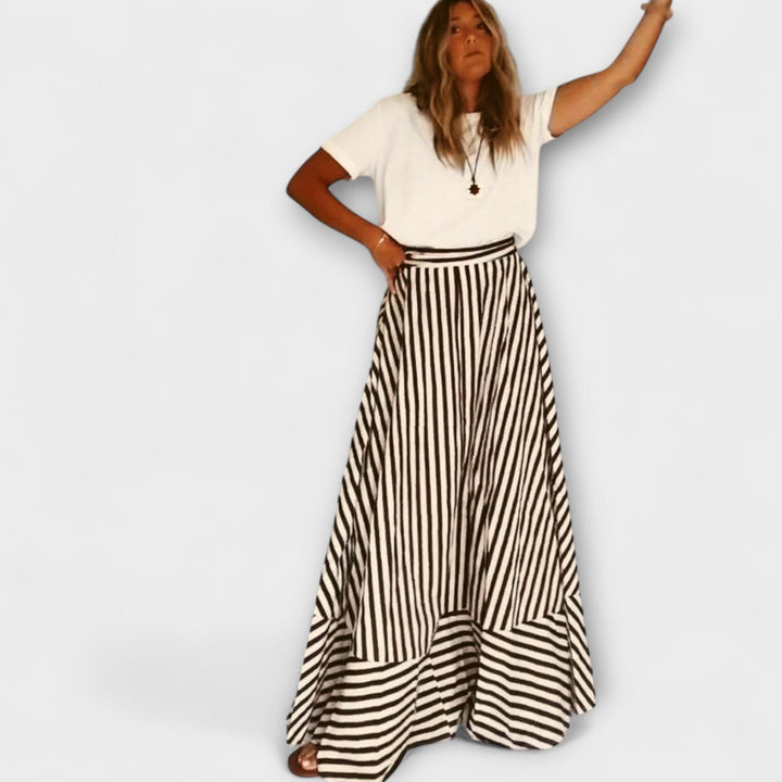 Nocturnal Charm Ruffled Maxi Dress