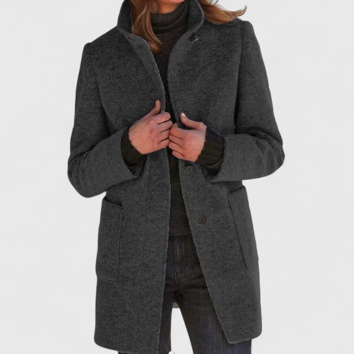 Elena® | Elegant Wool Blend Coat