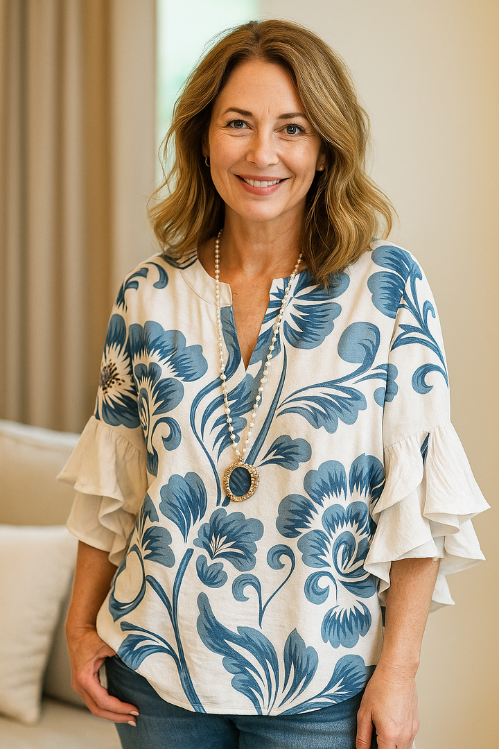 Elegant Loose-Fit Blouse for a Sophisticated Style