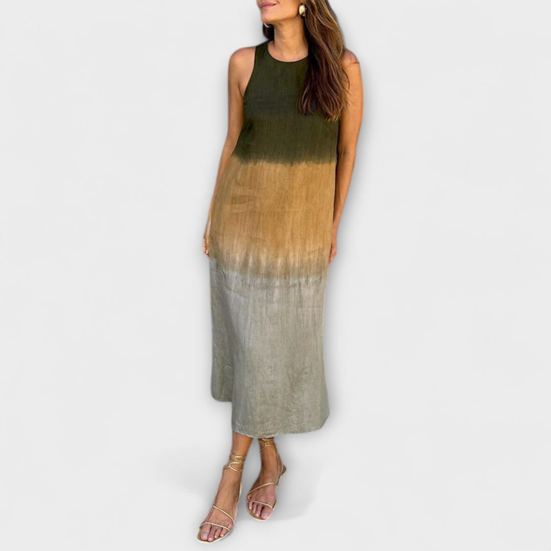 Edda - Elegant Print Dress