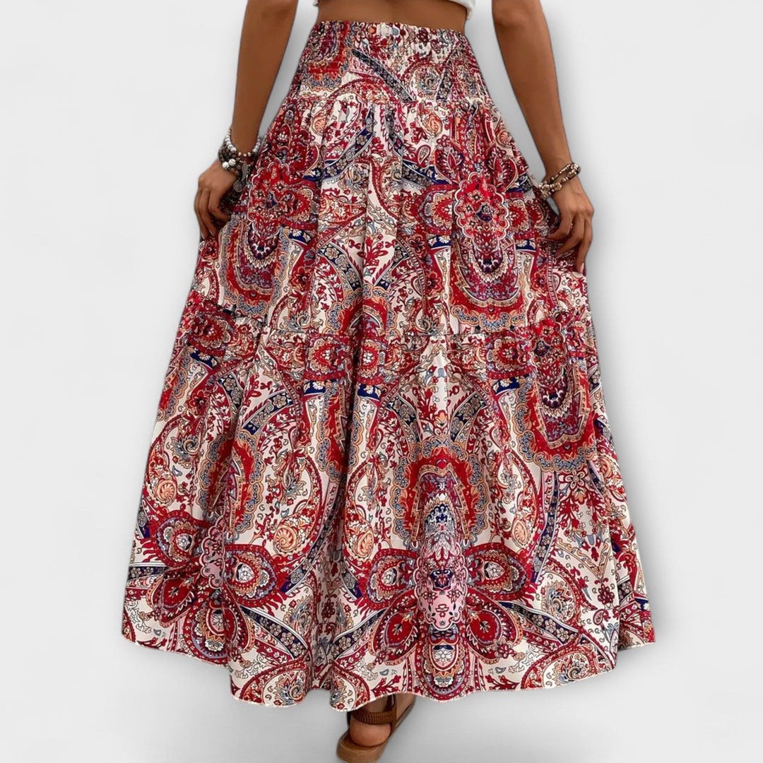Flowing Patterned Skirt