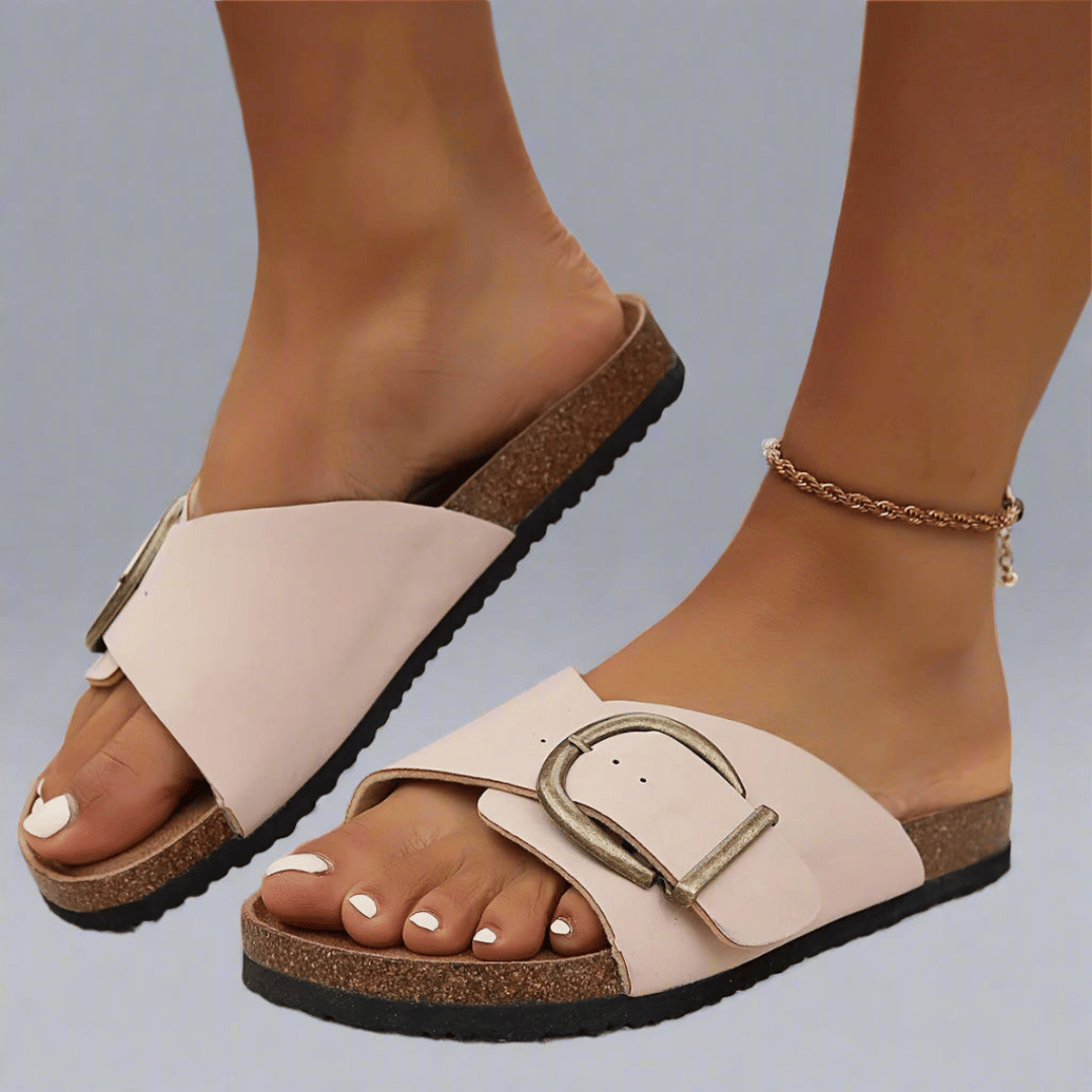 Hannah | Buckle Slide Sandals