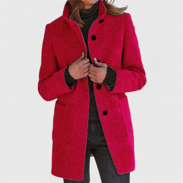 Elena® | Elegant Wool Blend Coat