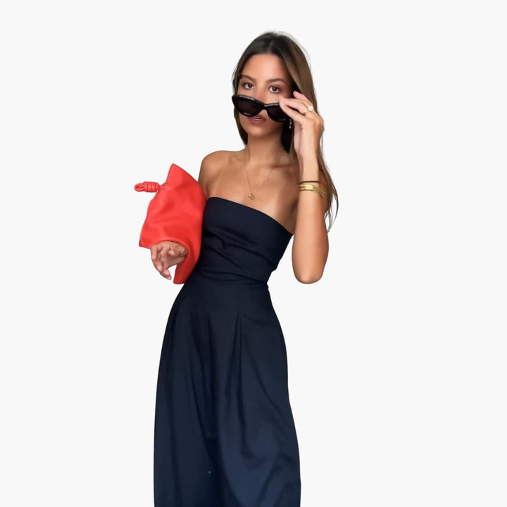 Abigail - Backless Loose Leg Jumpsuit