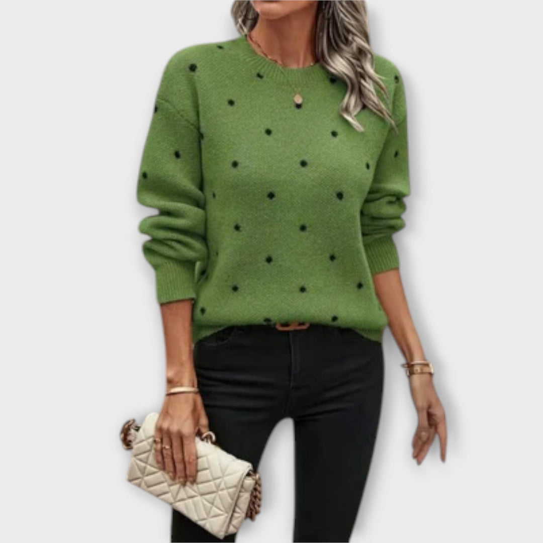 Ashlyn | Cozy Polka Dot Sweater