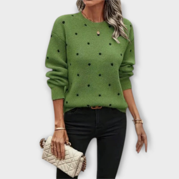 Ashlyn | Cozy Polka Dot Sweater