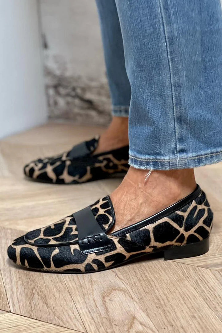 Mariah | Animal Print Loafer With Elegant Detail