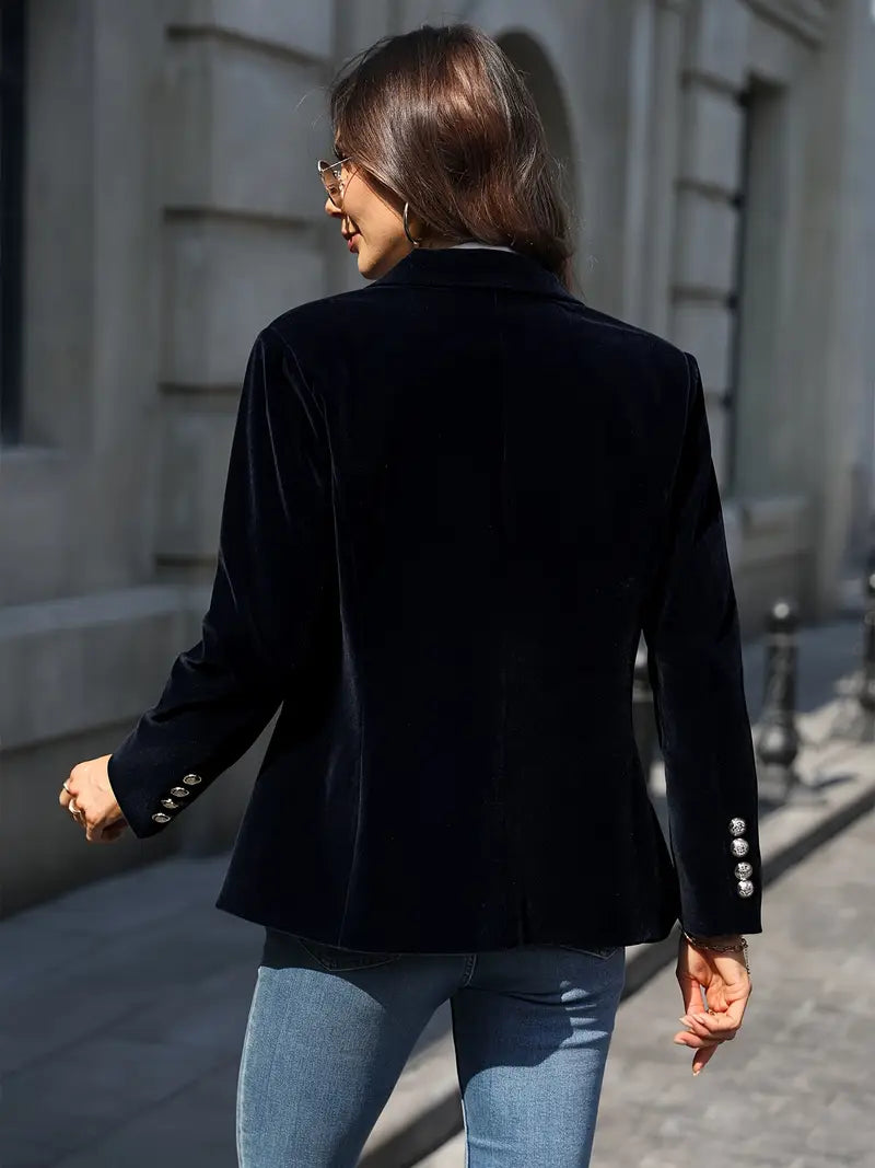 Savannah™ - Elegant Velvet Blazer for a Refined Style