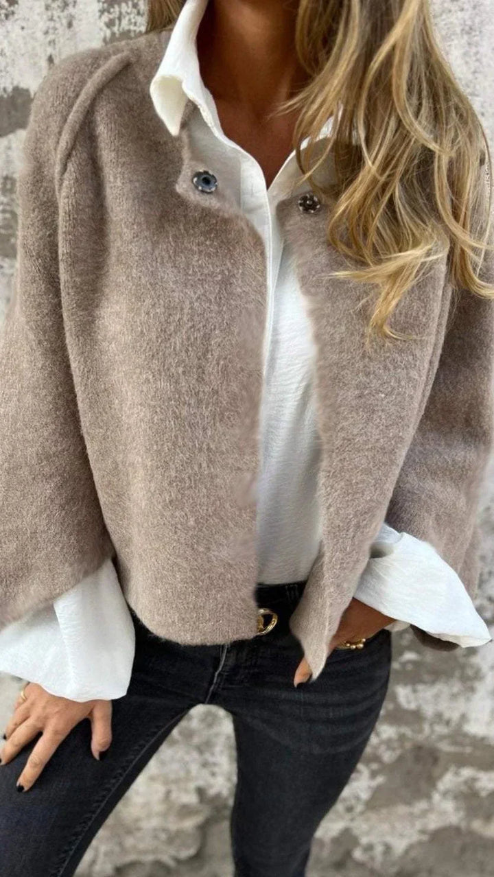 Amelia | Elegant Classic Coat with Round Collar