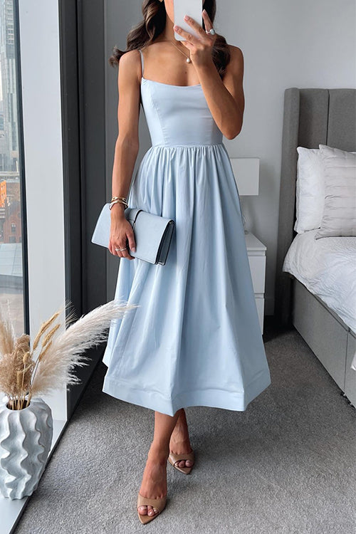 Wrenley™ - ELEGANT MIDI DRESS WITH STRAPS