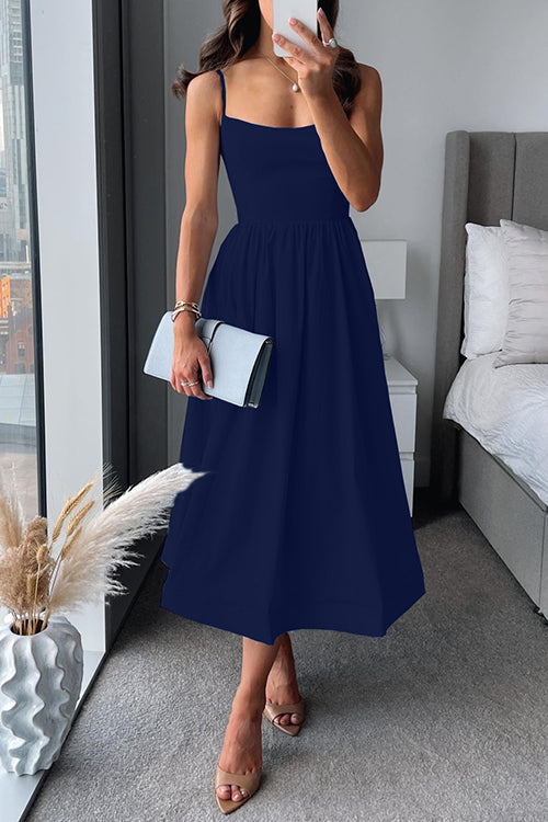Wrenley™ - ELEGANT MIDI DRESS WITH STRAPS