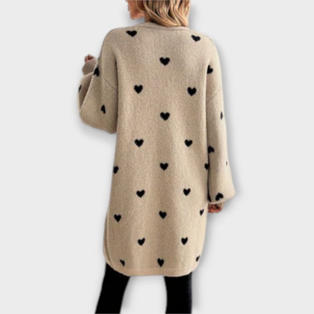 Julia – Heart Pattern Cardigan