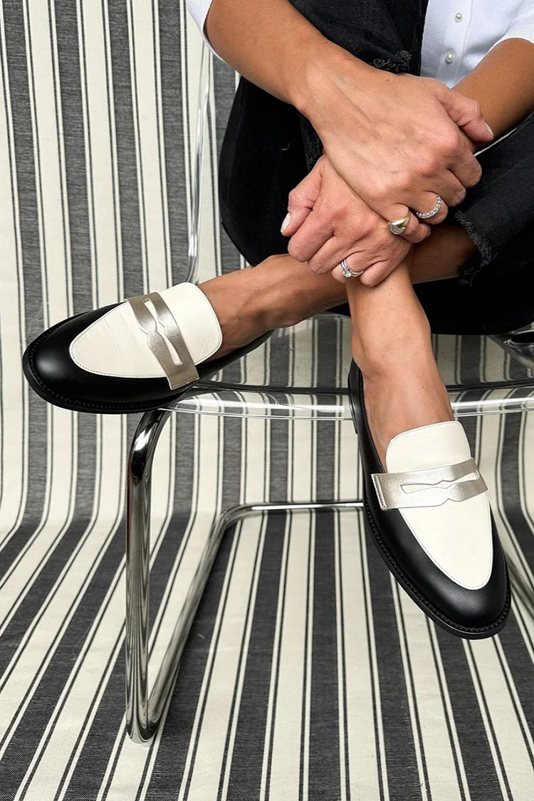 Ariella | Monochrome Classic Loafers