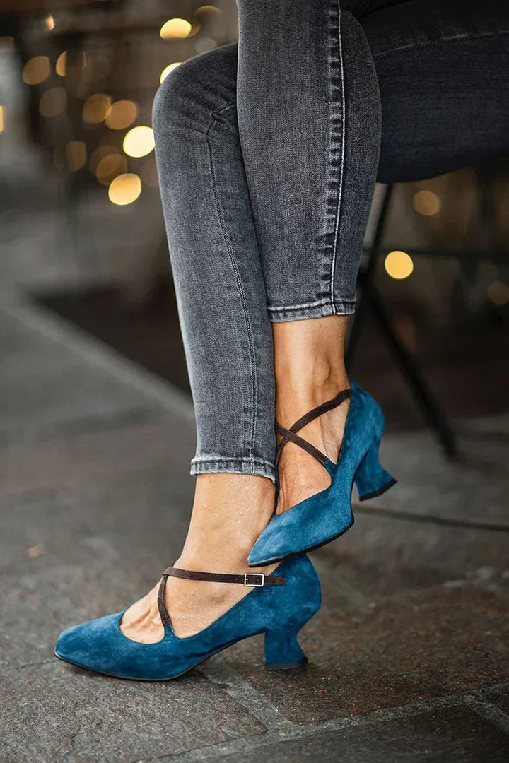 Amber - Elegant Strap Mid-Heels