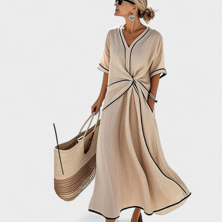 Fiona – Long striped dress