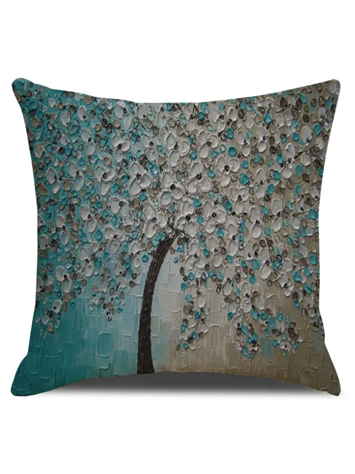 Seraphina | Floral Tree Oil Painting Art Pillowcase