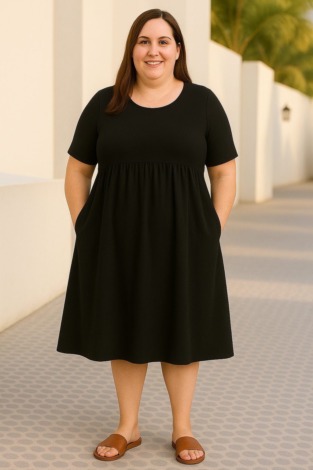 Maeva - Tummy-Friendly casual loose dress
