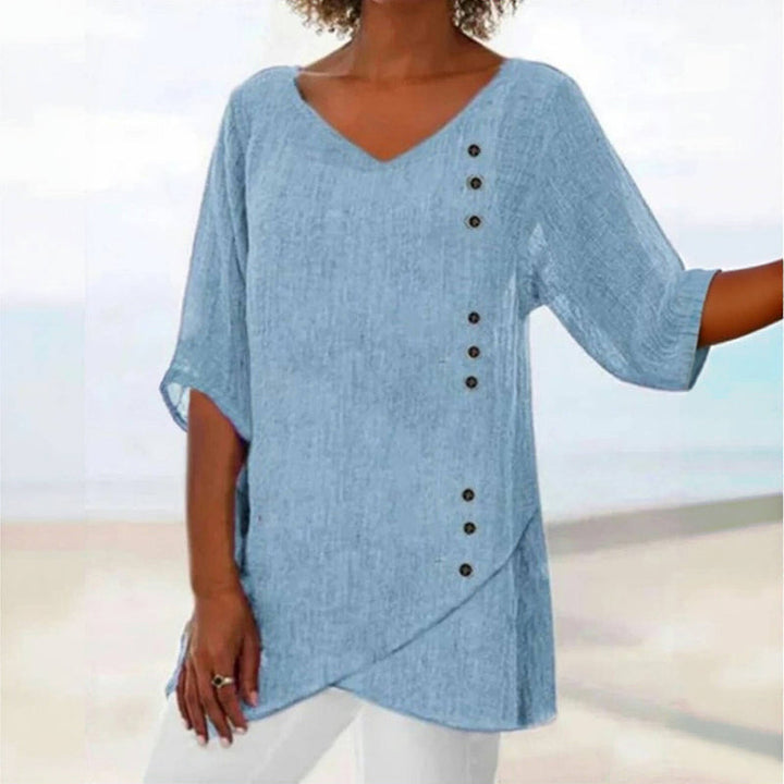 Serene Party Blouse - Fluid Elegance
