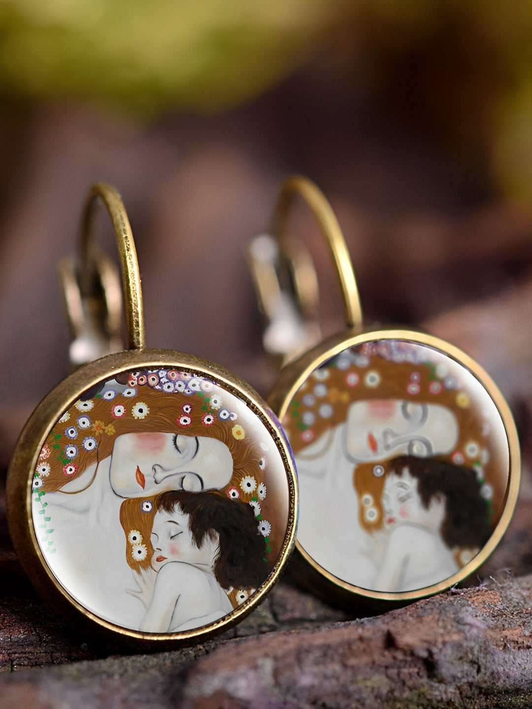 Mey | Vintage Art Oil Painting Earrings