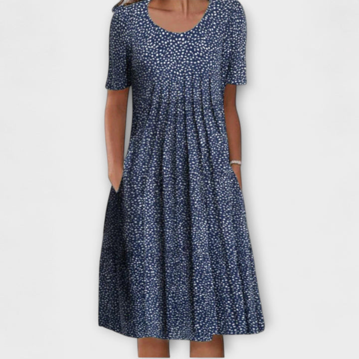 Emelie – Chic Layered Dress with Tummy Control