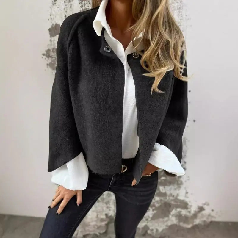 Amalia | Long Sleeve Round Neck Cardigan