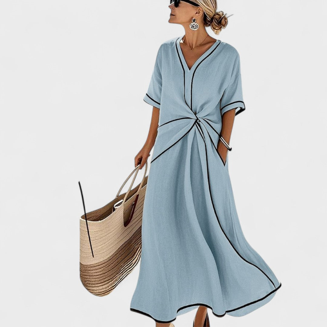 Fiona – Long striped dress