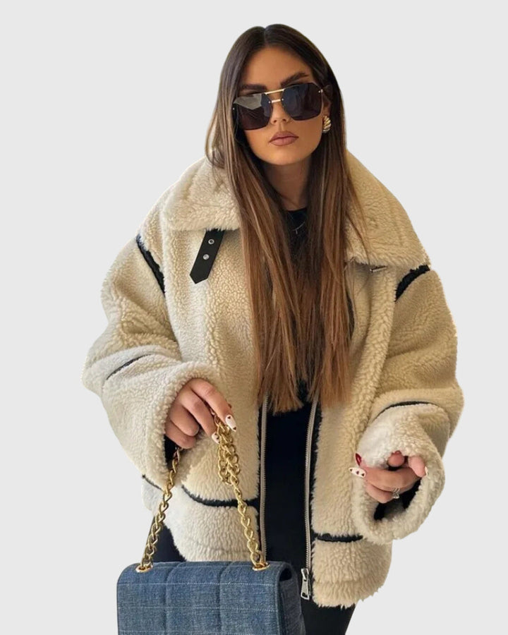 DELANEY – RELAXED SHEARLING-STYLE JACKET
