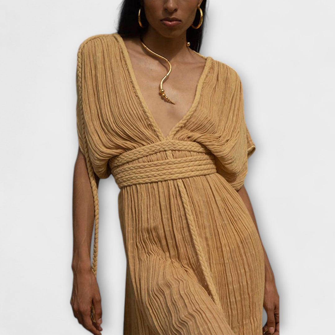 Greek-inspired Kimono Maxi Dress