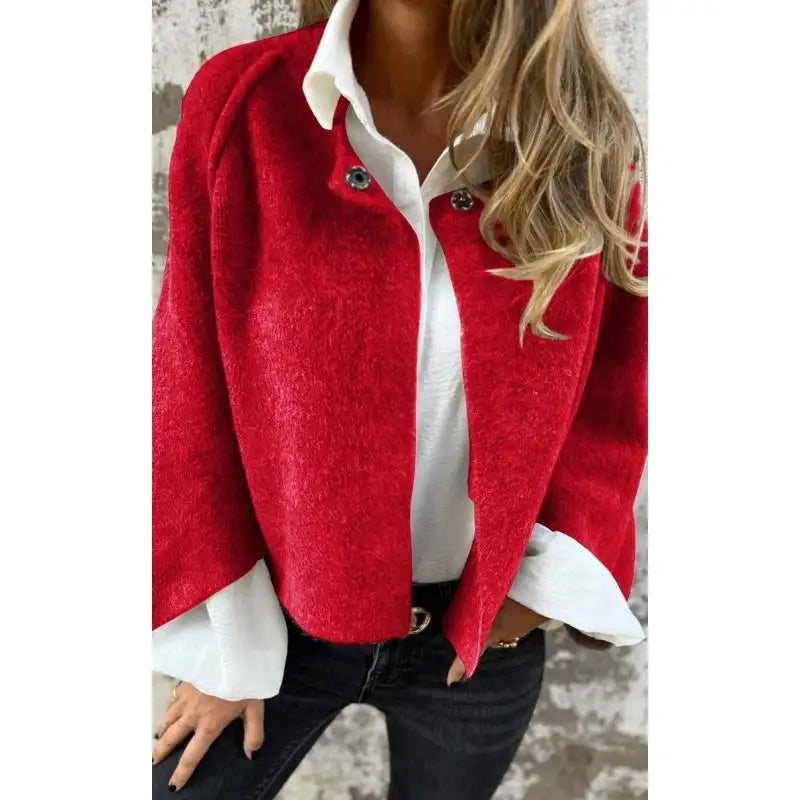 Amalia | Long Sleeve Round Neck Cardigan