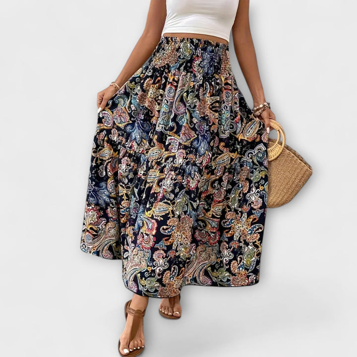 Flowing Patterned Skirt