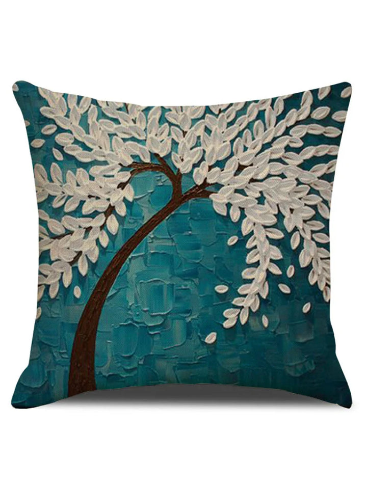 Seraphina | Floral Tree Oil Painting Art Pillowcase