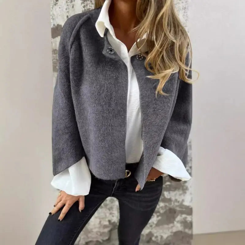 Amalia | Long Sleeve Round Neck Cardigan