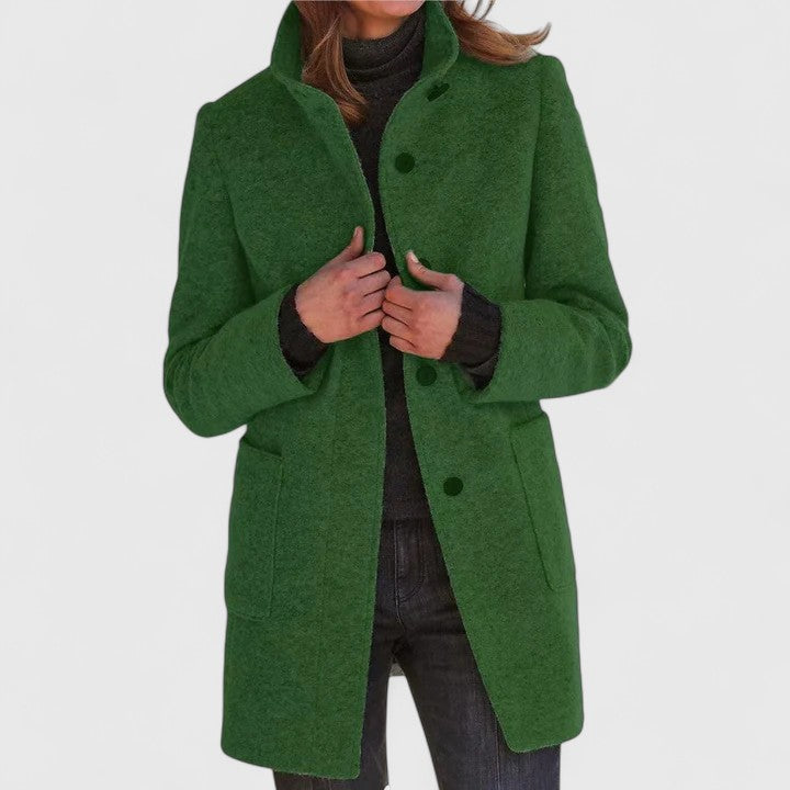 Elena® | Elegant Wool Blend Coat