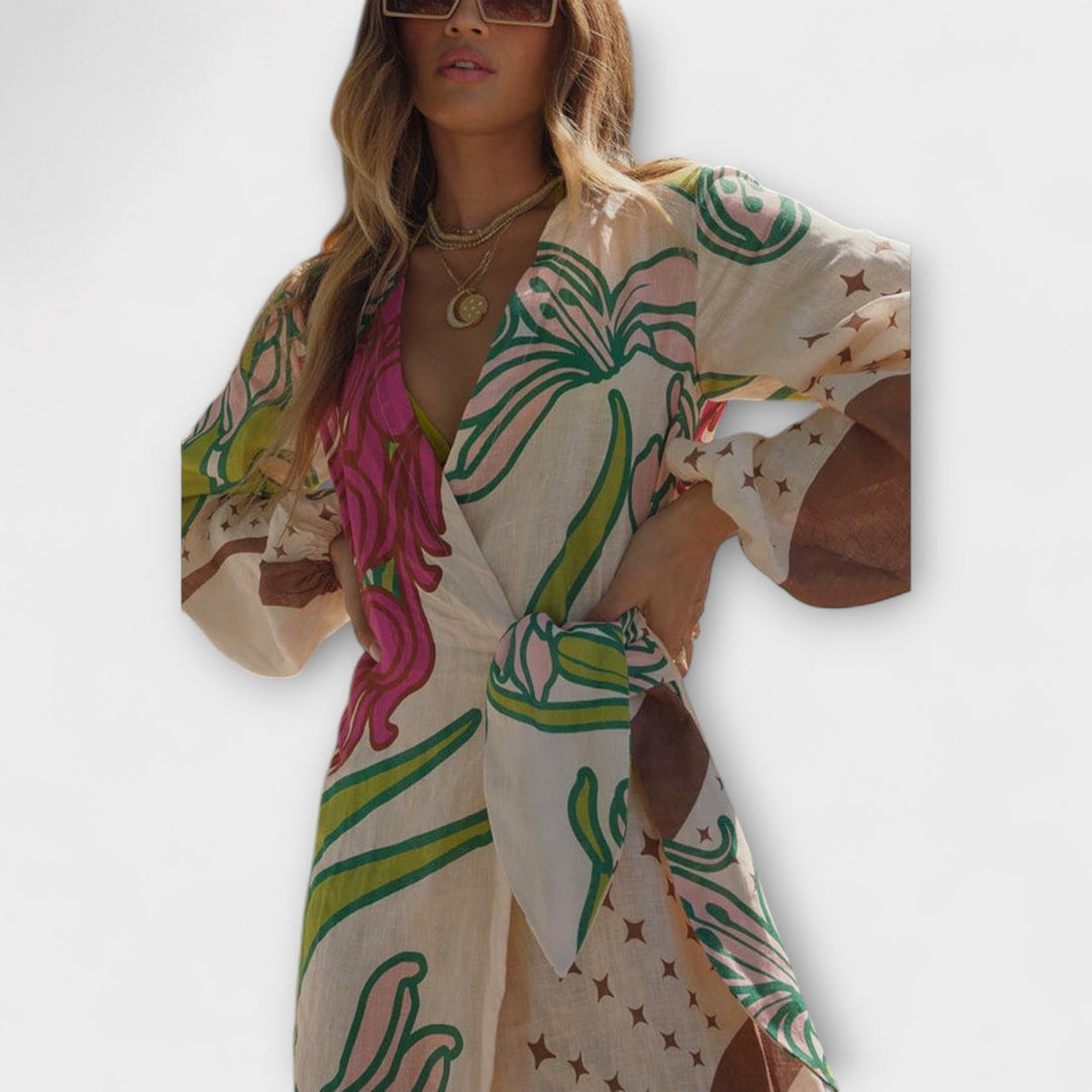 Tracey - Strapless Tunic Maxi Dress
