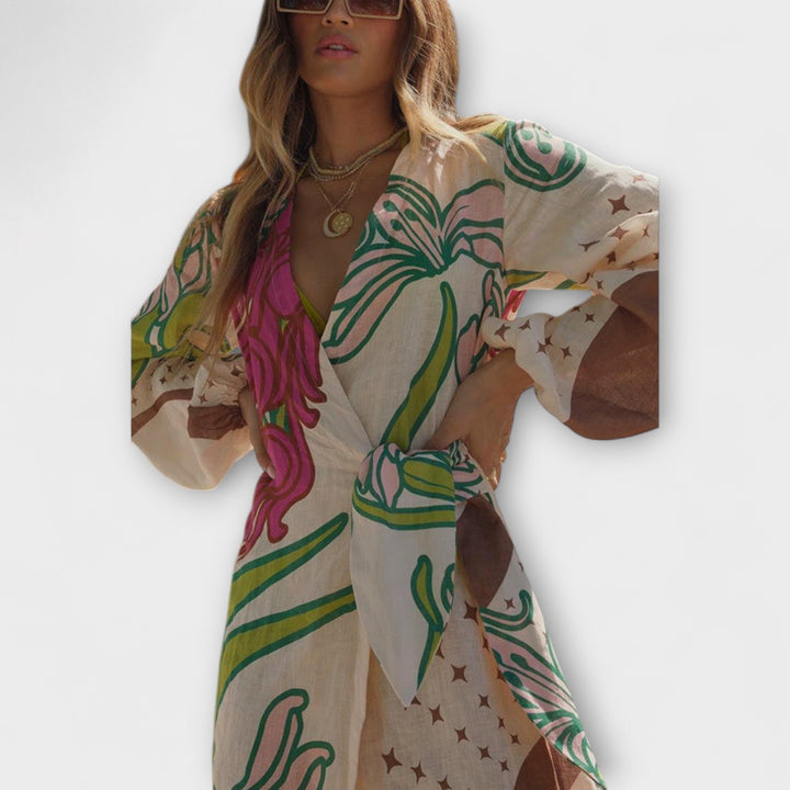 Tracey - Strapless Tunic Maxi Dress
