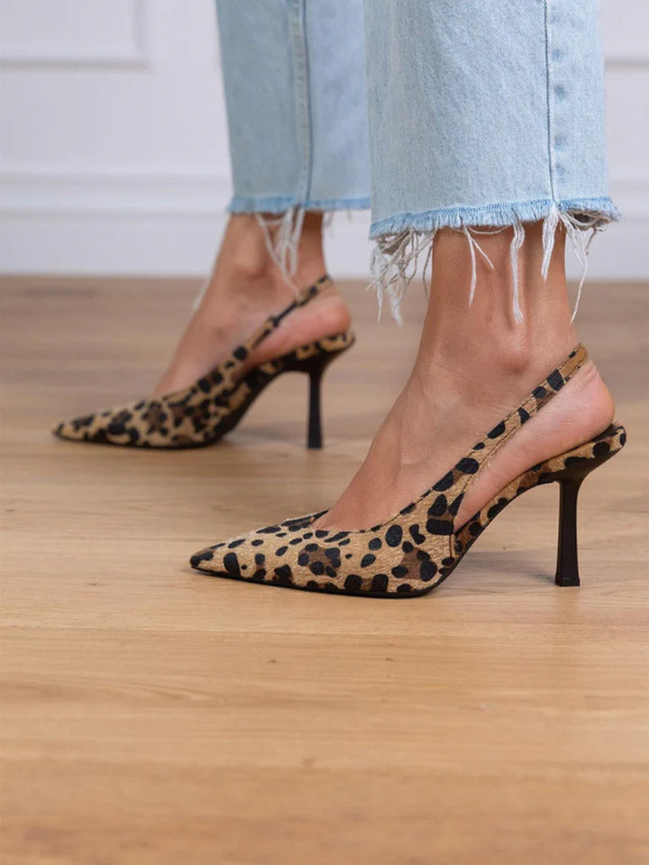 Isabelle | Pointed Toe Slingback Heels
