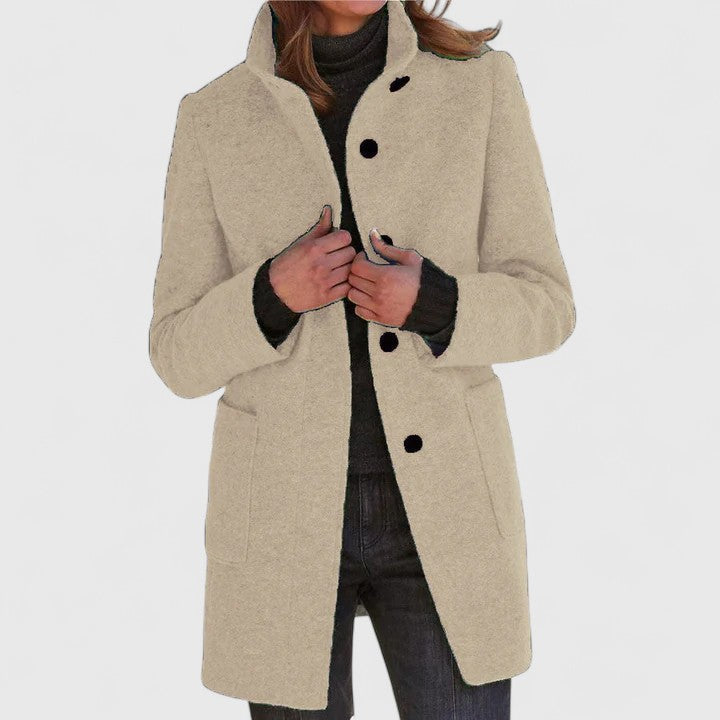 Elena® | Elegant Wool Blend Coat