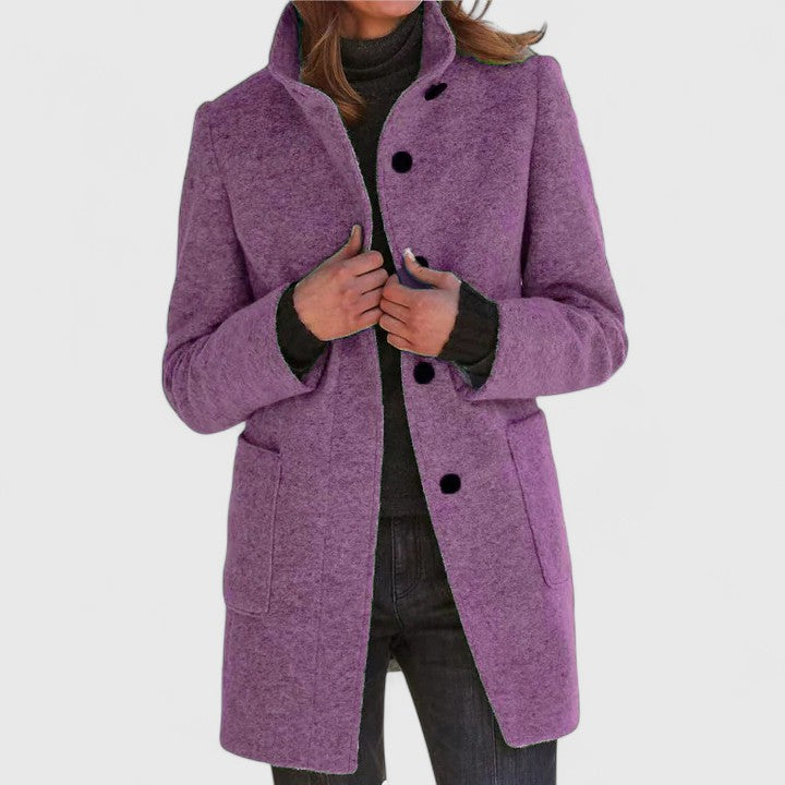 Elena® | Elegant Wool Blend Coat