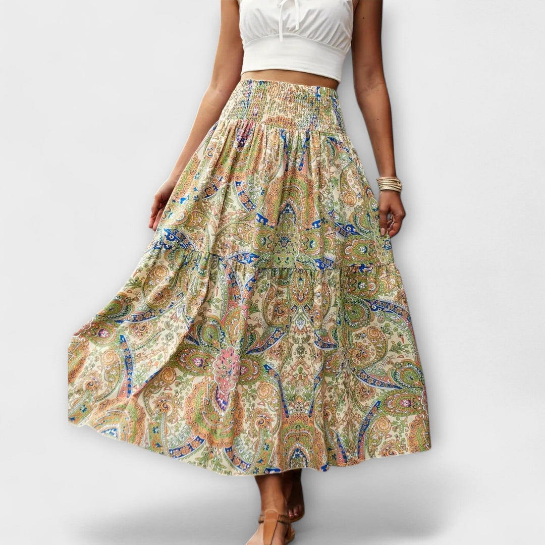 Flowing Patterned Skirt
