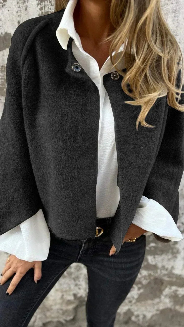 Amelia | Elegant Classic Coat with Round Collar