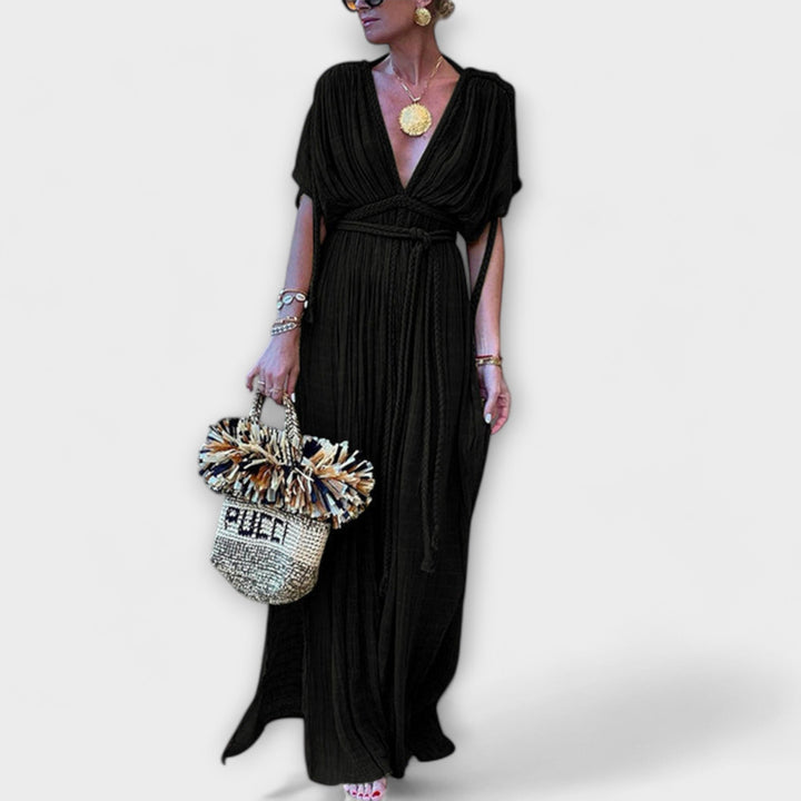 Greek-inspired Kimono Maxi Dress