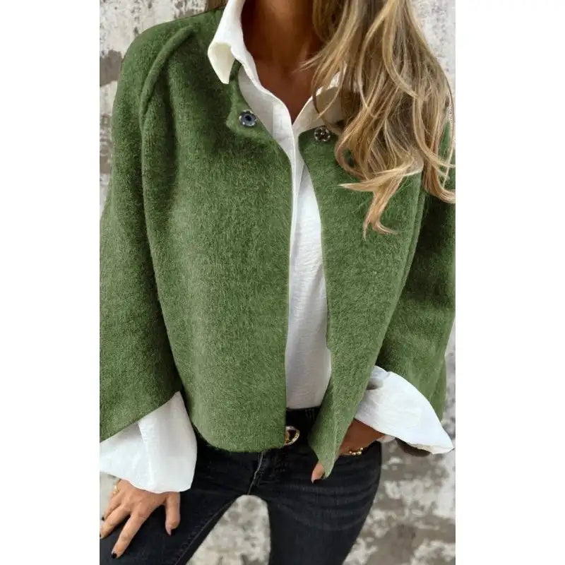 Amalia | Long Sleeve Round Neck Cardigan