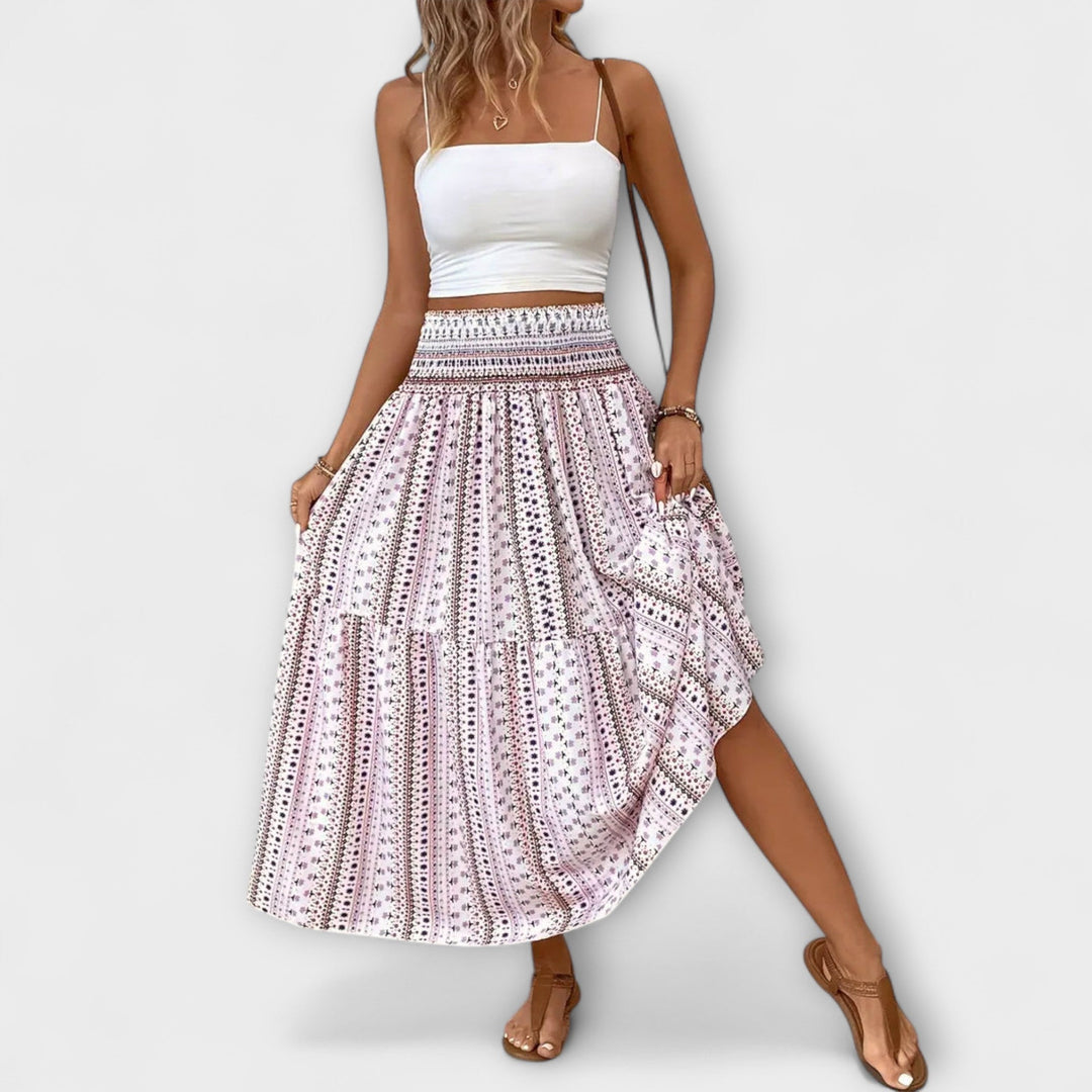 Flowing Patterned Skirt