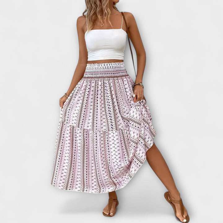 Flowing Patterned Skirt