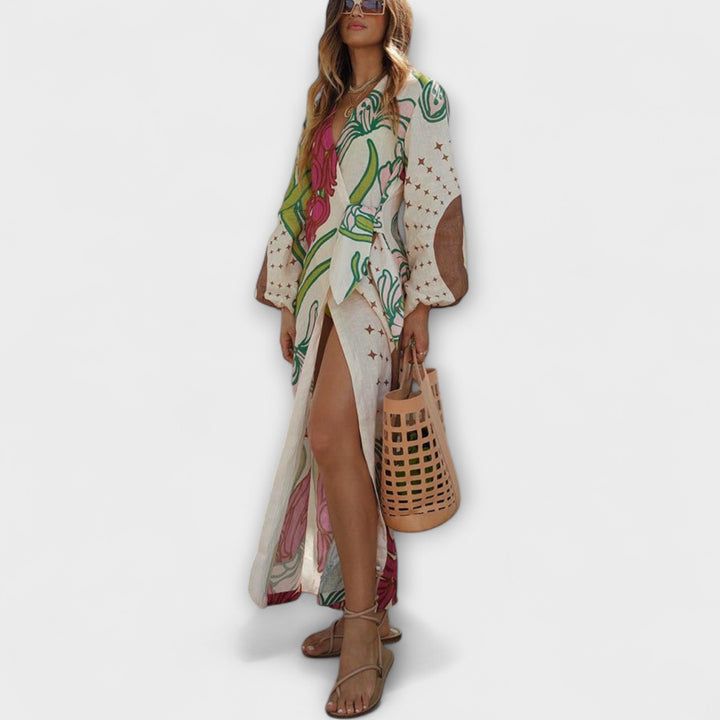 Tracey - Strapless Tunic Maxi Dress