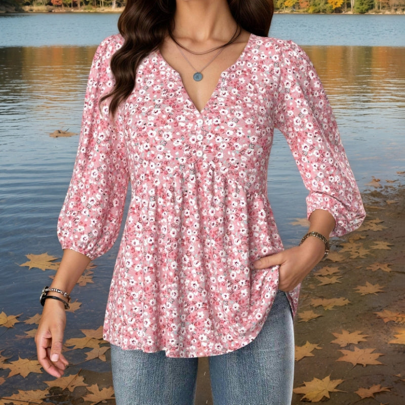 Elegant long blouse for a sophisticated look